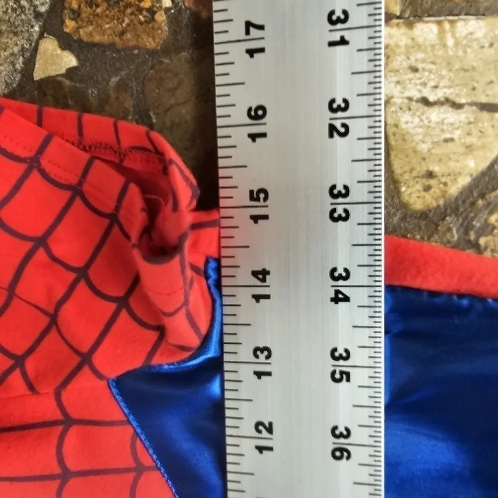 Marvel Spider-Man Princess Dress with Spider Eyes on Hood Costume Size XL Girls - Picture 7 of 8